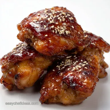 Air Fryer AsianGlazed Boneless Chicken Thighs Sticky Quick and UltraCrispy Recipe Card