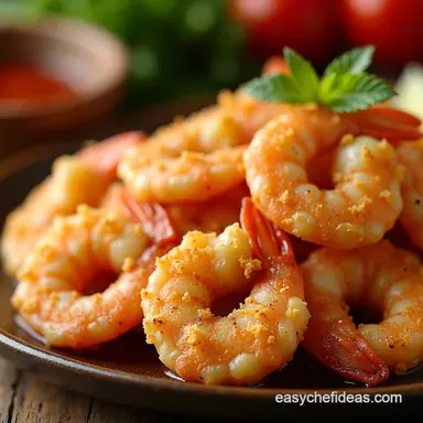 Air Fryer Garlic Parmesan Shrimp Quick Crispy Recipe Card