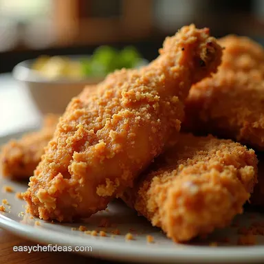 Air Fryer Southern Fried Chicken Crispy Easy Recipe Card