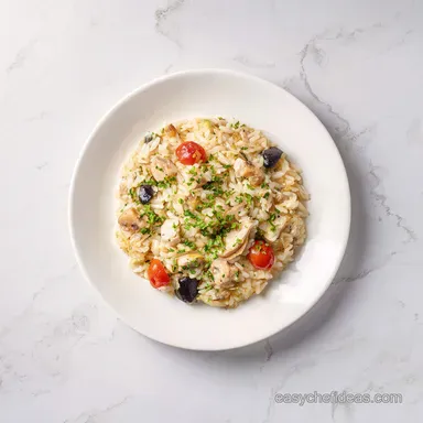 Angel Chicken Rice Casserole for 6 Servings Creamy Baked Recipe Card