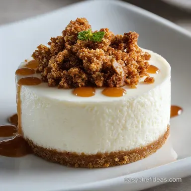 Apple Crisp Cheesecake for 12 Servings Recipe Card