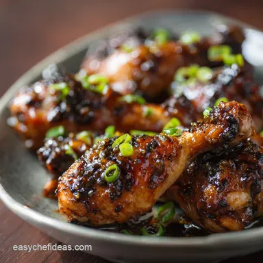 Asian Glazed Chicken Drumsticks: Easy Recipe for Sticky, Glossy Glaze Recipe Card