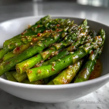 Asparagus with Dijon Vinaigrette: Crisp Zesty Side