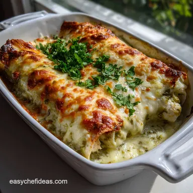 Authentic Chicken Enchiladas Verdes Recipe Green C - Flavorful! Recipe Card