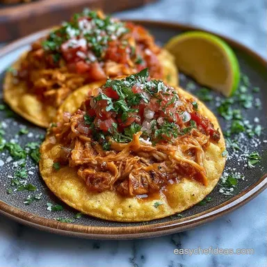 Chicken Tostadas for 8 Servings Recipe Card