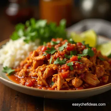 Smoky Tinga Chicken Recipe Shredded Chicken in Chipotle Sauce Recipe Card