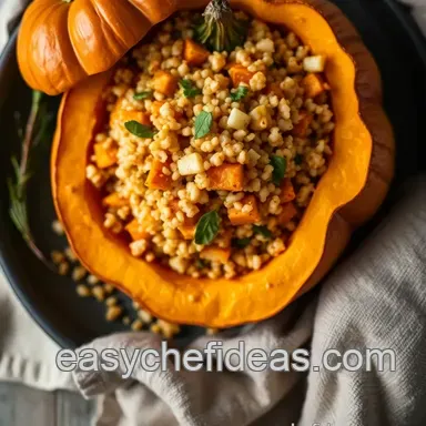 Autumn Harvest Stuffed Pumpkin Recipe: A Family Favourite with Quinoa Recipe Card
