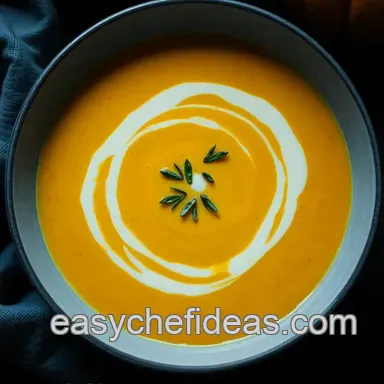 Autumn's Embrace: My Creamy Pumpkin Soup Recipe Recipe Card