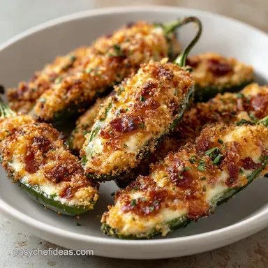 Jalapeno Poppers Recipe: Creamy, Baked Recipe Card