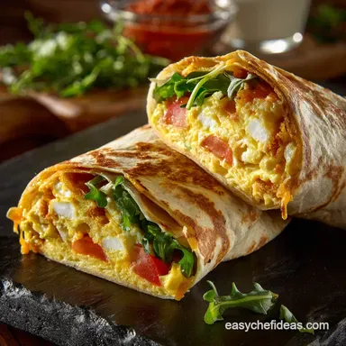 Omelet Tortilla Breakfast Wrap: The 25-Minute Smoked Cheddar Recipe Recipe Card