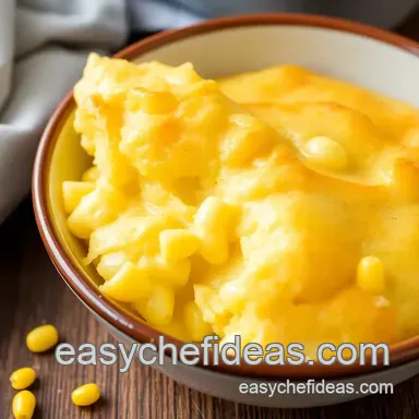 My Grandmother's Bake Corn Pudding: Sweet Southern Delight to Savor Recipe Card