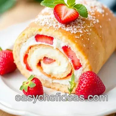 How to Bake Strawberry Swiss Roll - Light Dessert for Everyone Recipe Card