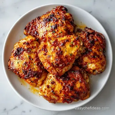 Baked Bone In Thighs in 45 Minutes Recipe Card