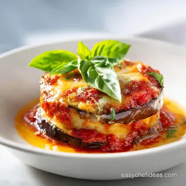 Baked Eggplant Parmesan for 8 Servings: Golden and Crispy Recipe Card