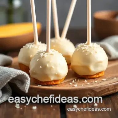 Easy Irresistible Vanilla Cake Pops - Sweet Treats for Everyone! Recipe Card