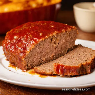 Juicy Turkey Meatloaf Balsamic Glazed Comfort Easy Recipe Card