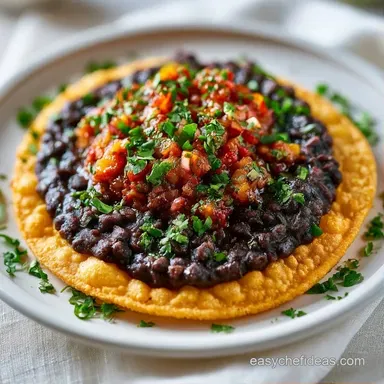 Crispy Bean Tostadas in 20 Minutes Recipe Card
