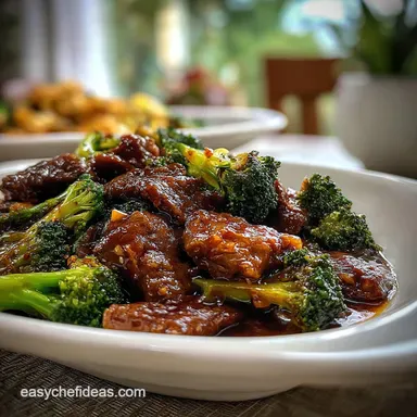 Beef and Broccoli Stir Fry Recipe for 4 Recipe Card