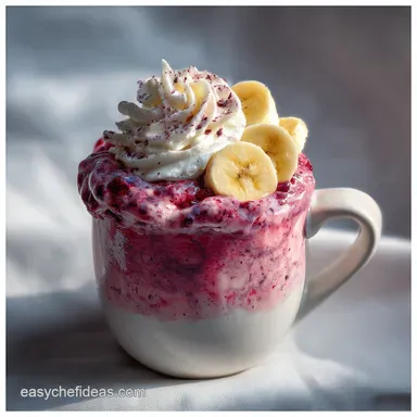 Very Berry Banana Fro Yo Shake: Velvety Fusion Recipe Card