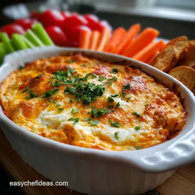 Buffalo Chicken Dip: Slow-Cooked Velvety Heat Recipe Card
