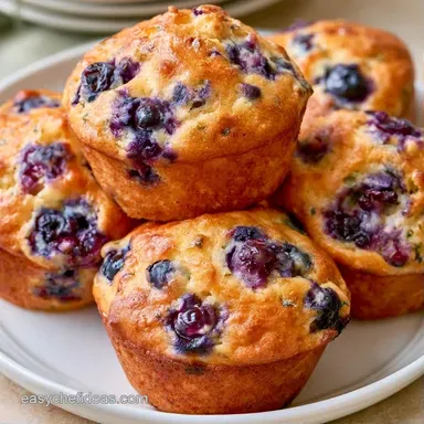 Blueberry Zucchini Muffins in 35 Minutes Recipe Card