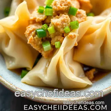 Discover My Easy Boiled Chicken Wontons - Deliciously Easy Recipe! Recipe Card