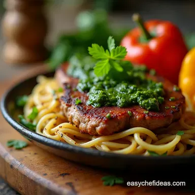 The Bright Bold Cilantro Chimichurri Recipe Steak Chicken Topper Recipe Card