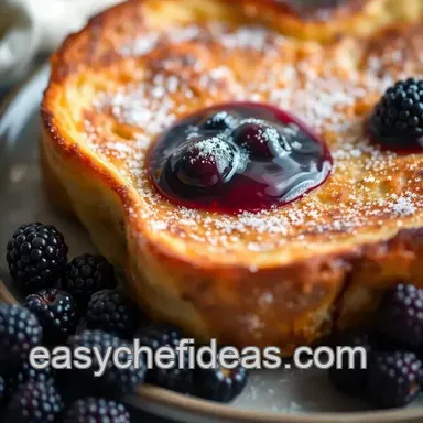 Brioche French Toast Bliss! Blackberry Compote Recipe Recipe Card
