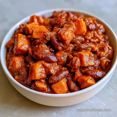 Sweet Potato Chili for 12 Servings Recipe Card
