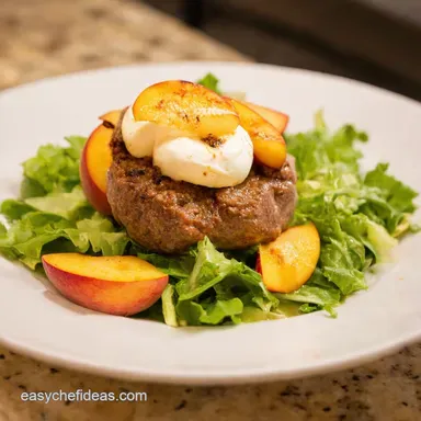 Grilled Peach Buf Mozzarella Salad An Italian Summer Dream Recipe Card
