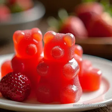 Easy Homemade Strawberry Gummy Bears Recipe KidApproved Recipe Card