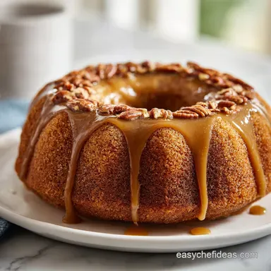 Butter Pecan Pound Cake Recipe for 14 Servings Recipe Card