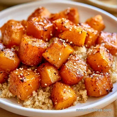 Butternut Squash Quinoa Salad Meal Prep Recipe Card