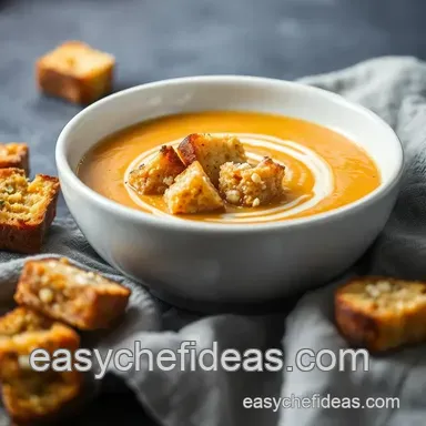 Butternut squash soup recipe: Brown Butter Croutons! Recipe Card