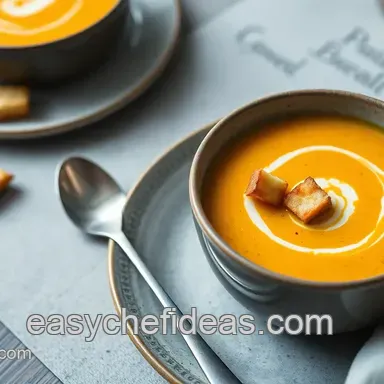Butternut squash soup recipe: Brown Butter Croutons!