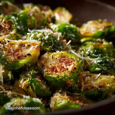 Cacio e Pepe Brussels Sprouts: Ultra-Crispy Roman Side Dish Recipe Card