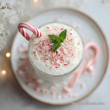 Candy Cane Milkshake Recipe in 10 Minutes Recipe Card