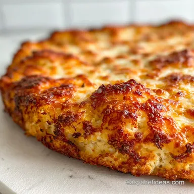Pizza Crust Using Cauliflower: Crispy Baked Low Carb