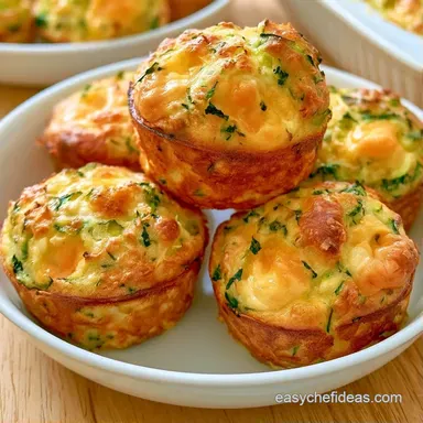 Cheddar Zucchini Muffins in 30 Minutes Recipe Card