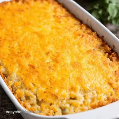 Cheesy Baked Rice Casserole Comfort Food Reimagined Recipe Card