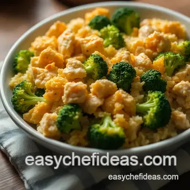 Cheesy Chicken and Broccoli Casserole: Easy Casserole Recipes for Families Recipe Card