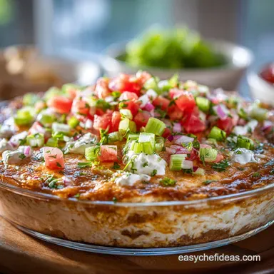 Cheesy Mexican Layer Dip The Ultimate Seven Layer Fiesta Dip Recipe Card