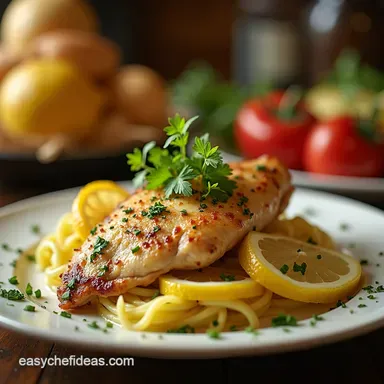 Chef Felix Easy Lemon Herb Chicken Restaurant Taste Recipe Card