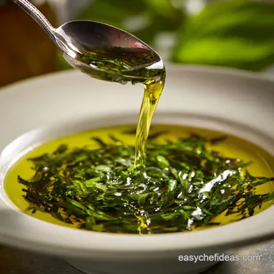 Basil Oil The Chefs Technique for Vibrant Emerald Green Infusion Recipe Card