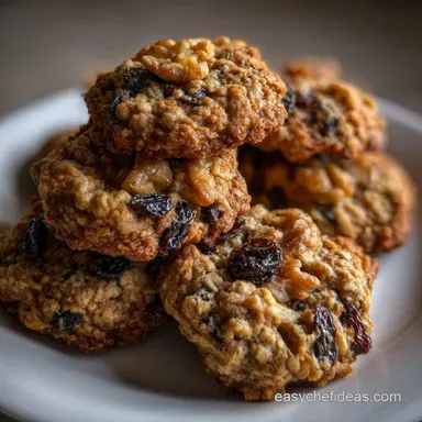 Oatmeal Raisin Walnut Cookies: The Ultimate Chewy Recipe Recipe Card
