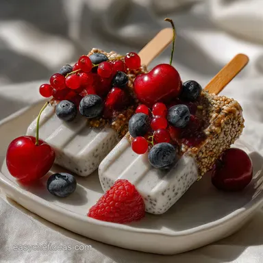 Chia Seed Pudding Popsicles: Creamy Tropical Summer Treat Recipe Card