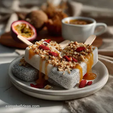 Chia Seed Pudding Popsicles: Creamy Tropical Summer Treat