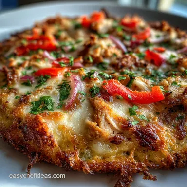 Chicken Crust Pizza Ready in 30 Min: Crispy Baked Recipe Card