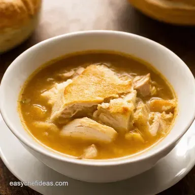 Chicken Pot Pie Soup Comfort Food in a Bowl Recipe Card