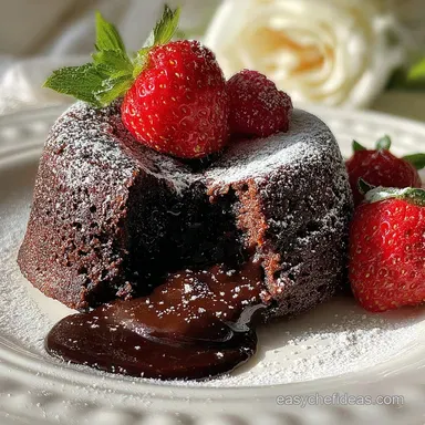 Chocolate Lava Cake Recipe in 22 Minutes with Cocoa Powder Recipe Card